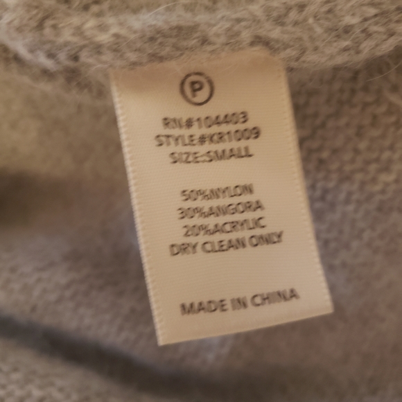 J.O.A. | Cold Shoulder Gray Angora Sweater - Picture 7 of 8